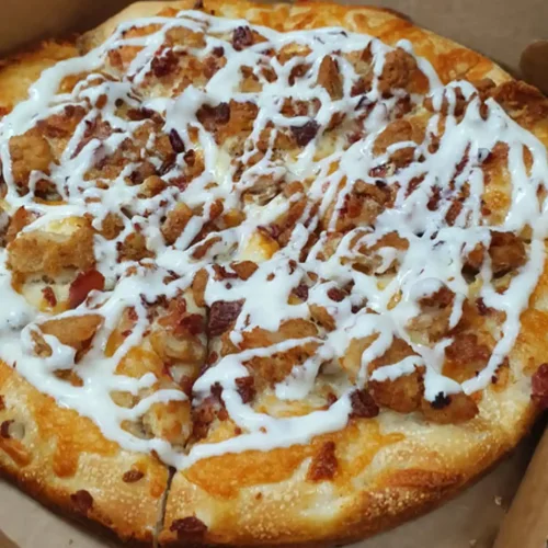 Chicken Fingers Pizza - Chicken fingers pizza