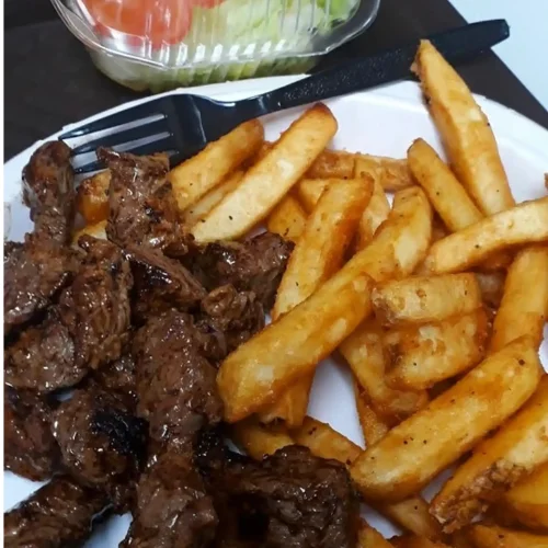 Teriyaki Steak Tips Dinner - Teriyaki steak tips dinner